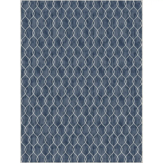 Ogee - Denim (Rug Cover)